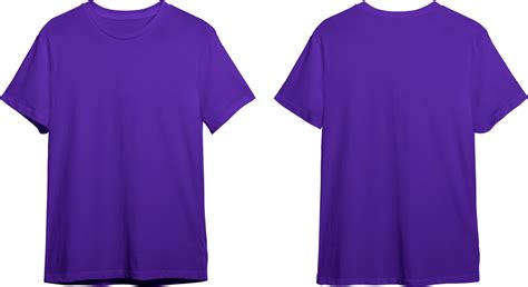 Purple men's classic t-shirt front and back 23370460 PNG