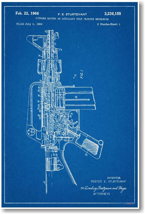 Buy AR 15 Assault Patent - NEW Famous Invention Blueprint Online at desertcartKenya