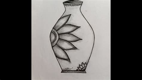 Sketch Pencil Shading Flower Pot Drawing - Fuegoder Revolucion