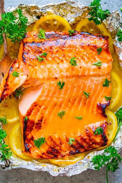 Grilled Honey Glazed Salmon - Averie Cooks