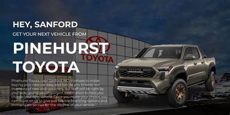 Toyota Dealership Near Sanford NC | Pinehurst Toyota