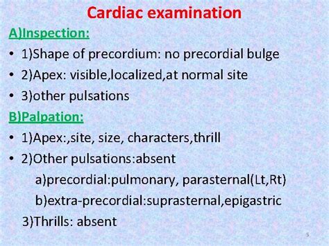 Cardiac Examination 1 Cardiac symptoms Symptoms of left