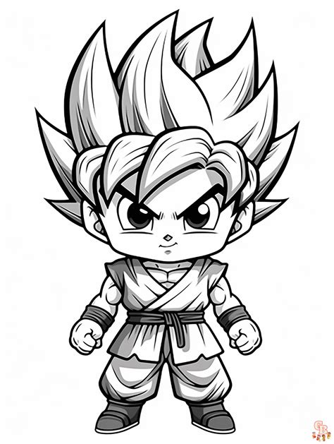 Dragon Ball Z Goku Coloring Pages