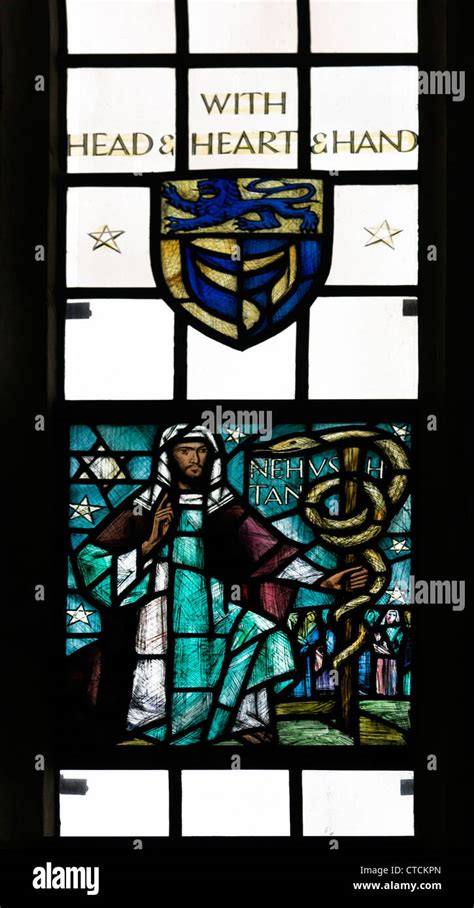 Guildford Surrey England The Cathedral Church Of The Holy Spirit Stained Glass Window Nahash ...