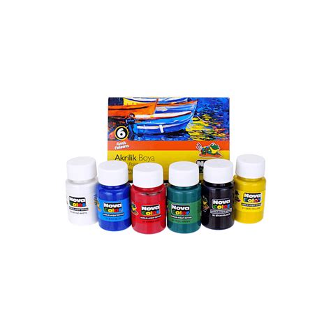 Nova Color Acrylic Paint Set of 6 x 30 ml Jars – Bayan eShop