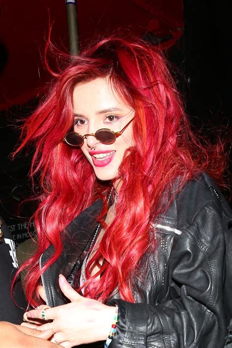 Bella Thorne Debuts Neon Red Hair | Teen Vogue