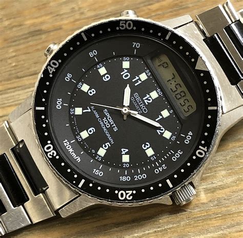 1985 Seiko H556-5029 Quartz Alarm/Chronograph Sports 100 “Baby Arnie”