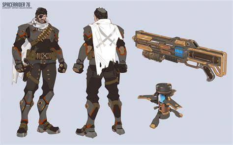 Space Raider Soldier 76 Skin Concept Art - Overwatch 2 Art Gallery