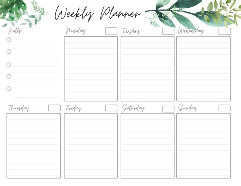 Weekly Planner Printable to Do List - Etsy Canada