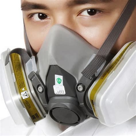 7pcs Organic Vapor Full Face Respirator Mask Gas Mask Paint Pesticide Chemical Formaldehyde Anti ...