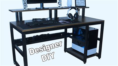 DIY Minimalist Gaming Desk - YouTube