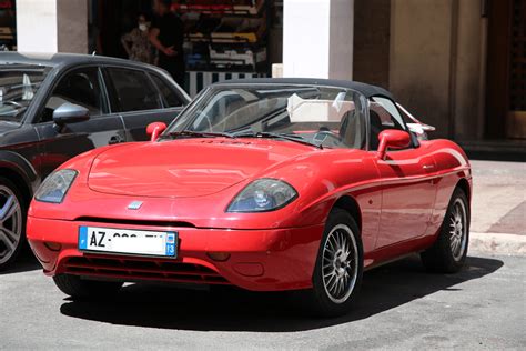 Fiat Barchetta. Red cabriolet * All PYRENEES · France, Spain, Andorra