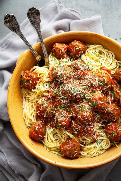 Spaghetti and Meatballs | Foodtasia