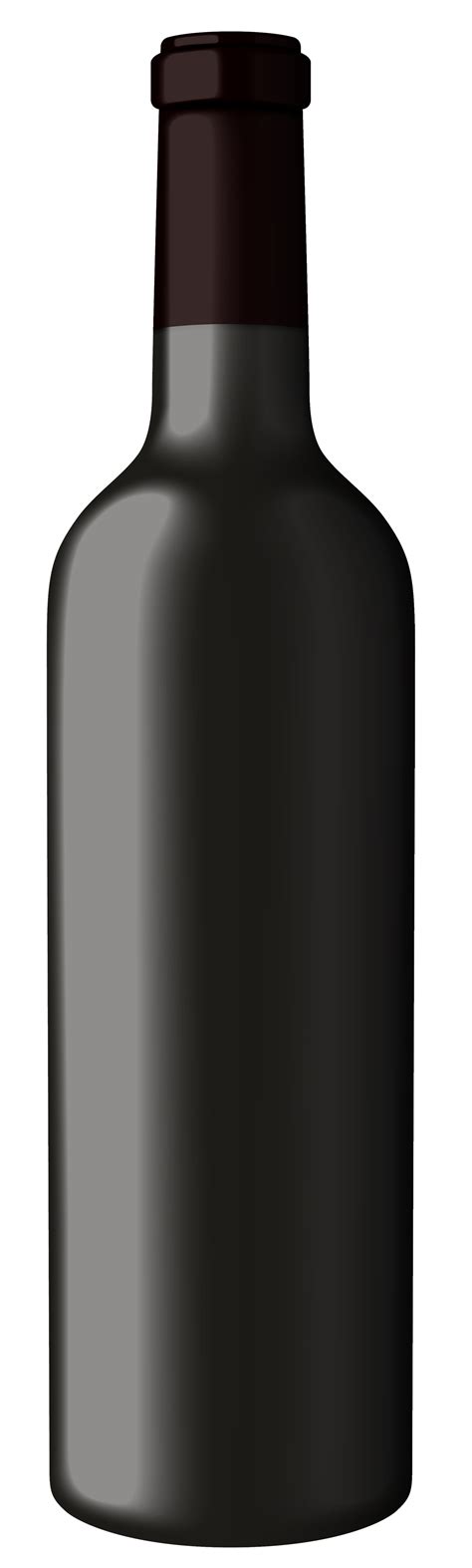 Black Wine Bottle PNG Clipart - Best WEB Clipart