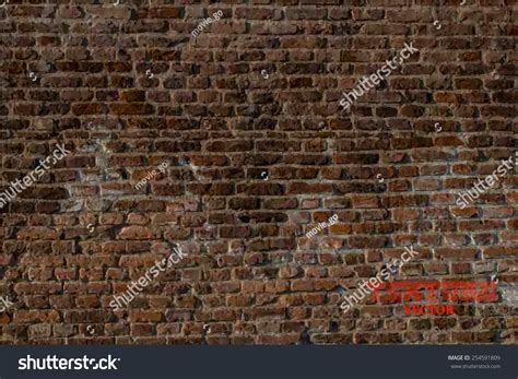 Old Brick Wall Background Image Stock Vector (Royalty Free) 254591809 ...