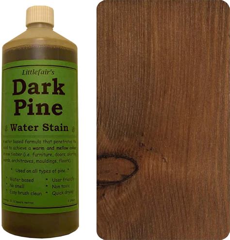 Littlefair’s Non-Toxic Water-Based Wood Stain – 2.5ltr Dark Pine Wood ...