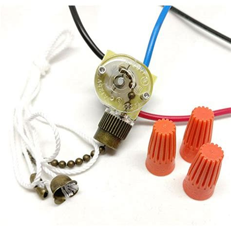 ceilingfanswitch zing ear ze-110 ceiling fan light switch 3 way 3-wire replacement pull chain ...