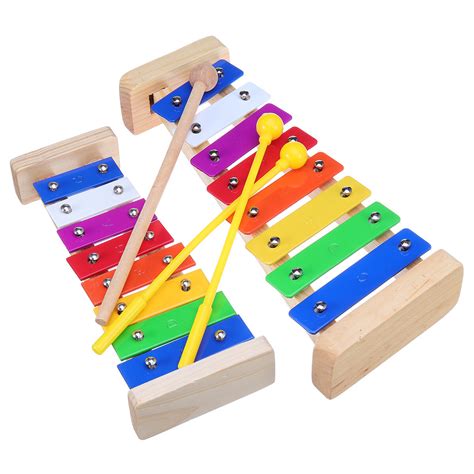 8 notes wooden xylophone education musical toy for children Sale - Banggood.com