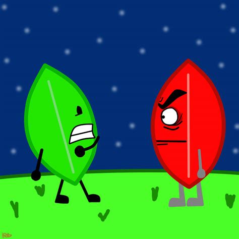 BFDI leafy meets evil leafy by RT18 on DeviantArt