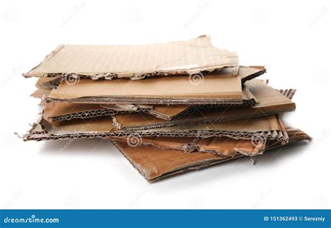 A Cardboard Sheets In Stack. Perforated Sheets Of Corrugated Cardboard Are Stacked On Pallets ...