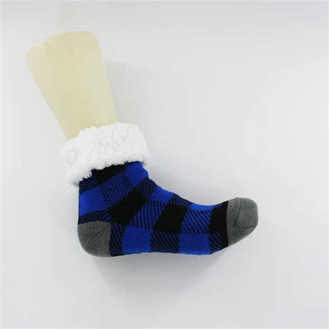 Warm Christmas Cozy Winter Socks With Grippers - Buy Socks With Grippers,Winter Socks With ...