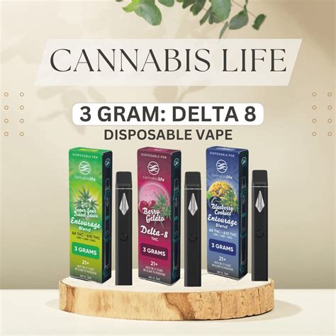 Cannabis Life Delta 8 Vapes 3g Disposables - The Daily Dose