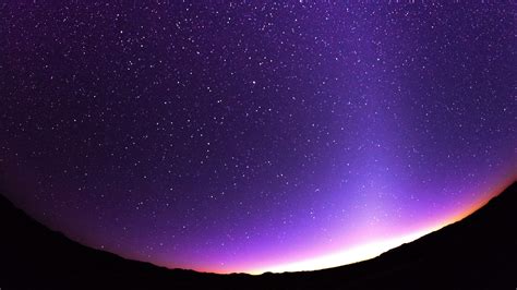 Shimmering Stars With Background Of Purple Sky HD Space Wallpapers | HD Wallpapers | ID #43205