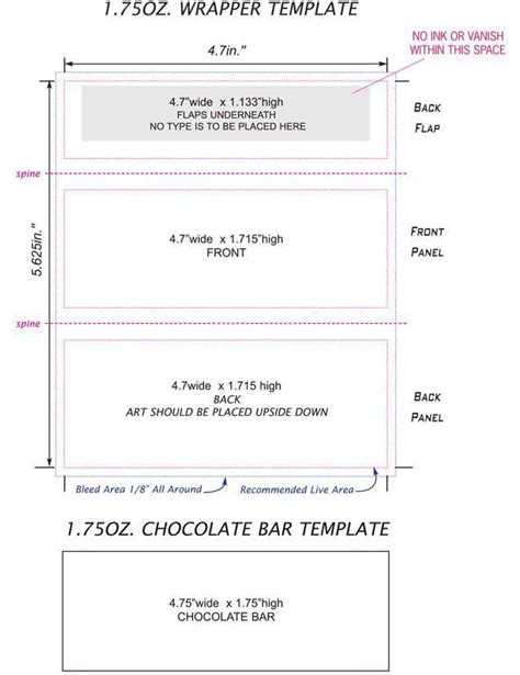 Candy Bar Wrapper Template Canva