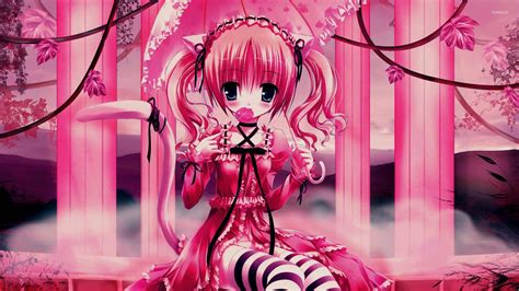 Kawaii Anime Pink Wallpapers - Wallpaper Cave