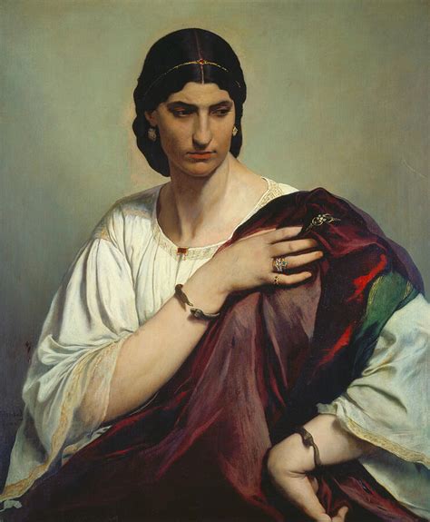 Half-Length Portrait of a Roman Woman Painting by Anselm Feuerbach - Fine Art America