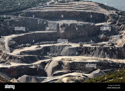 aerial view of a mine Stock Photo - Alamy