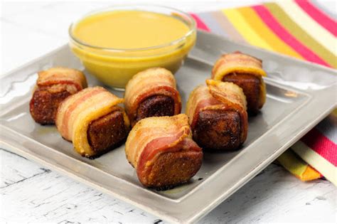 Bacon Wrapped Spam Bites | Just A Pinch Recipes