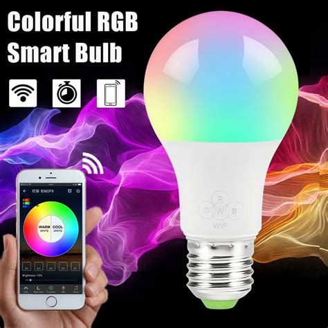 Smart WIFI Bulb RGB RGBW Dimmable LED Bulb Light Bulb 16 Million Colour APP Remote Control ...