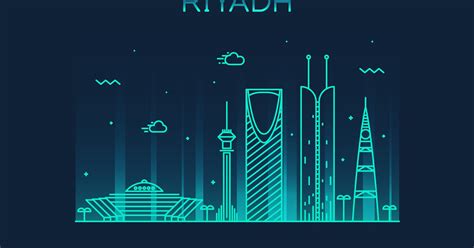 Riyadh skyline, Saudi Arabia, Graphics - Envato Elements