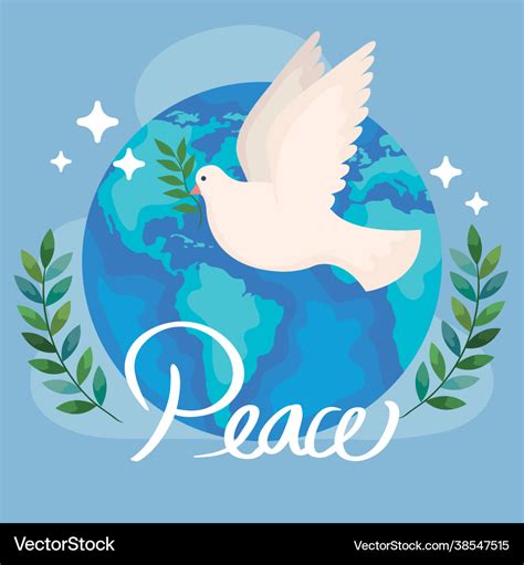 World peace poster Royalty Free Vector Image - VectorStock