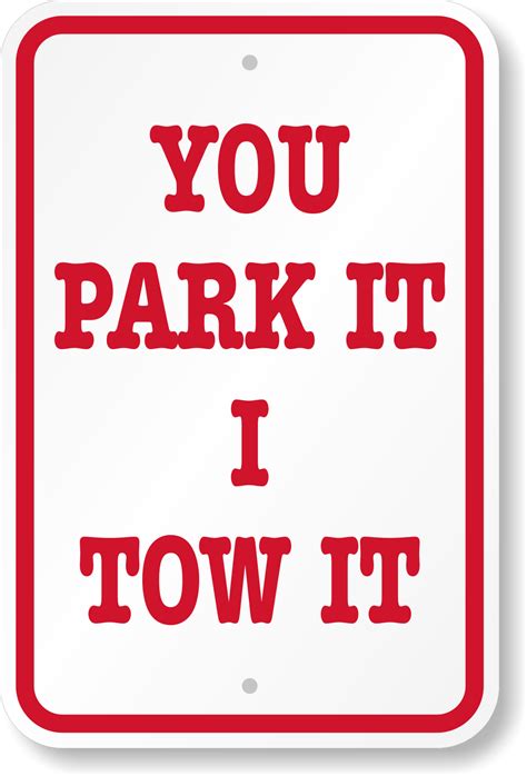 Funny Parking Signs - Humorous Parking Signs