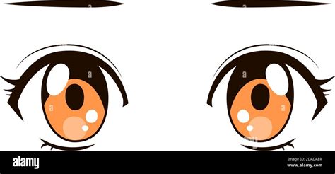 This is a illustration of Cute anime-style eyes in normal times Stock Vector Image & Art - Alamy