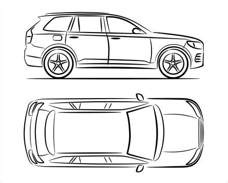 How To Draw A Simple Car Side View