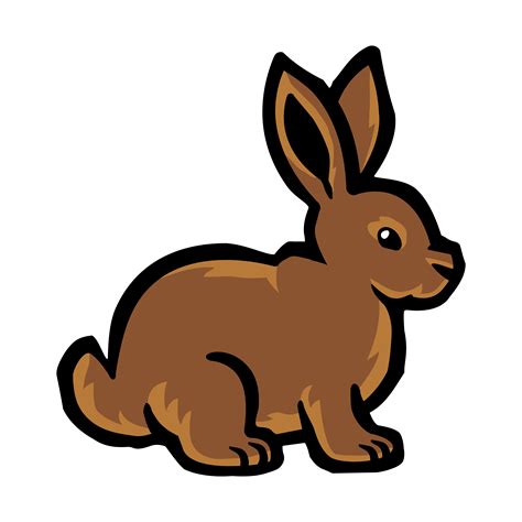 Cartoon Bunny Drawing ~ Rabbit Brown Background Vector Clipart Vecteezy Vectors Hare Graphics ...