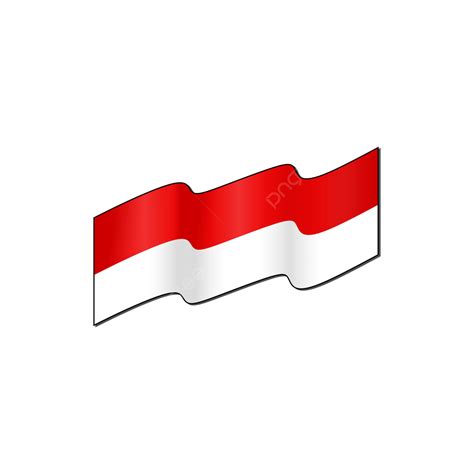 Bendera Merah Putih Berkibar Vector, Merah Putih, Bendera Merah Putih, Bender Indonesia PNG ...