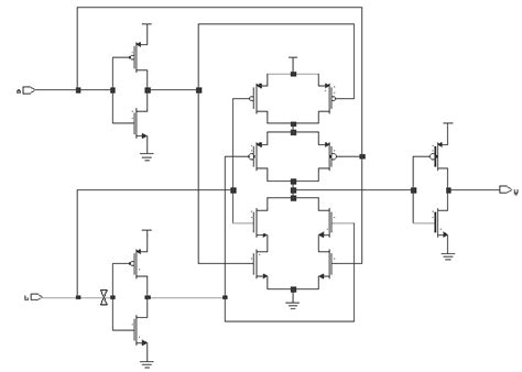 CMOS XOR gate circuit diagram | Download Scientific Diagram