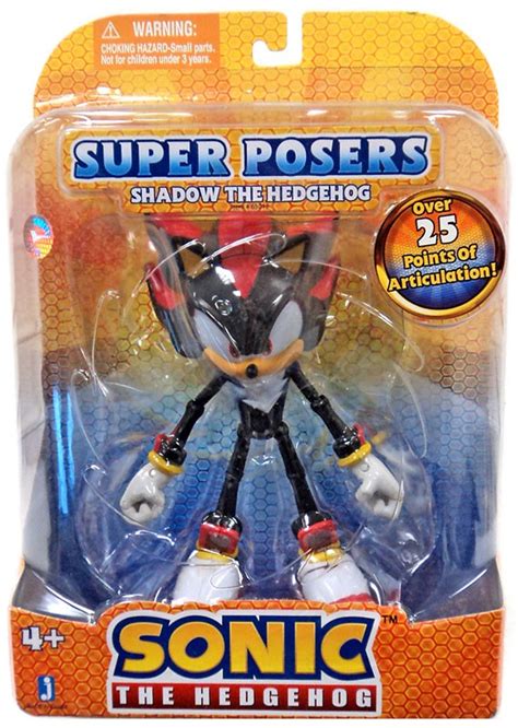 Sonic The Hedgehog Super Posers Shadow 5 Action Figure Jazwares - ToyWiz