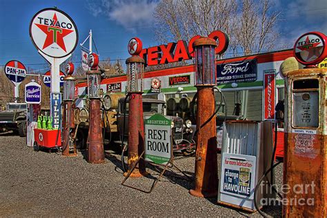 1924 Vintage Texaco Gas Station PHOTO Havoline Oil Change Service ...