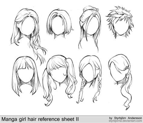 Girl Anime Hairstyles | How to draw hair, Manga hair, Female anime hairstyles