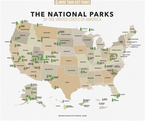 Helpful List of NATIONAL PARKS By State (& Printable MAP) | Us national parks map, National ...