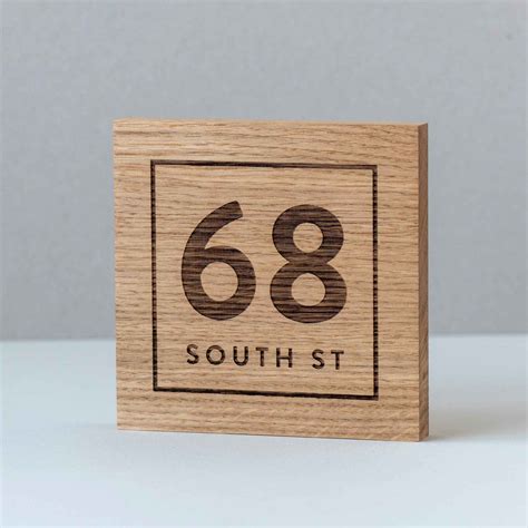 Wooden House Number Signs - Timbersmiths