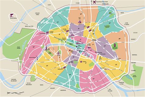 Paris city map - City map Paris (Île-de-France - France)