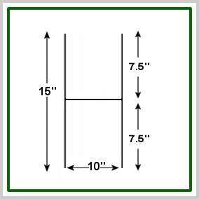 Corrugated Yard Sign Stake - 15 Inches Tall