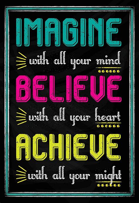 Amazon.com: Motivational Posters for Classroom & Office Decorations | Inspirational Quote Wa ...