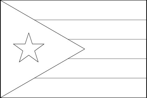 Flag Of Puerto Rico Printable